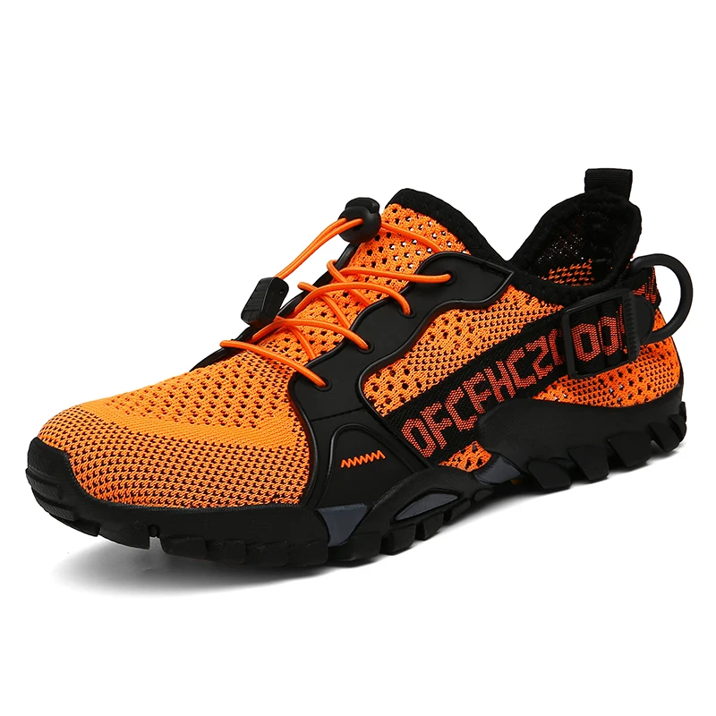 

Men or Women Outdoors Sneaker Climbing Shoes Breathe Mountain Shoes Self-Locking Cleats Dirt Shoes Speed Racing Flat Sneaker