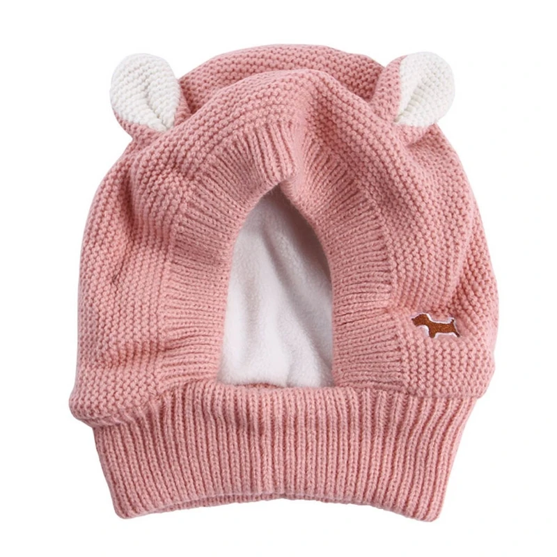 

Dog Snood Neck and Ears Warmer Winter Ear Muffs Noise for Protection No Flap Ear Wraps for Large Dogs Knitted Hat Dropship