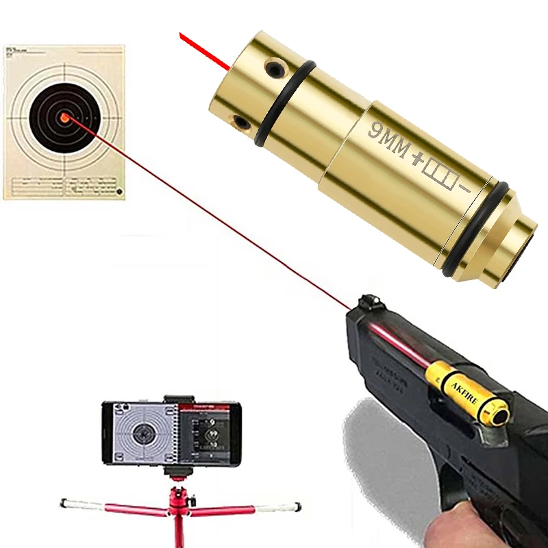 9mm Laser Training Bullet Dry Fire Laser Trainer Cartridge Tactical Red