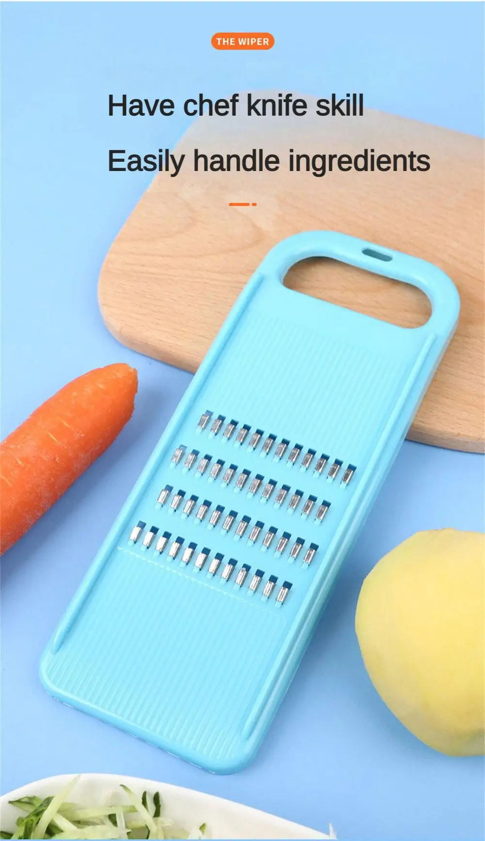 Description Picture 2 of itemGrater Vegetables Slicer Carrot Korean Cabbage Food Processors Manual Cutter Kitchen Accessories Supplies Useful Things for Home
