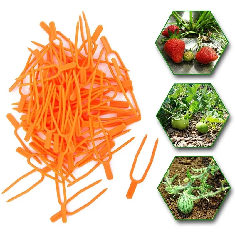 Plant Support Gardening Clip Fixed Fork Plant Clip 200 Pcs