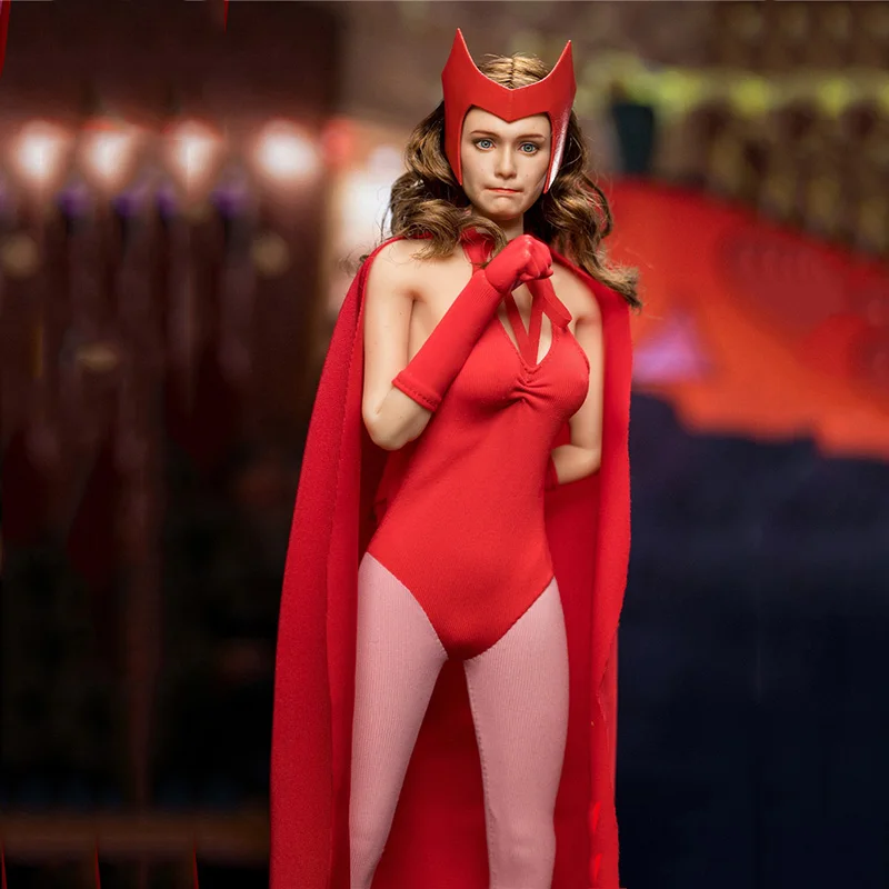

In Stock SWTOYS×Tough Guys FS048 1/6 Scale Lady Spooktacular 12'' Elizabeth Olsen Action Figure Model for Fans Gifts