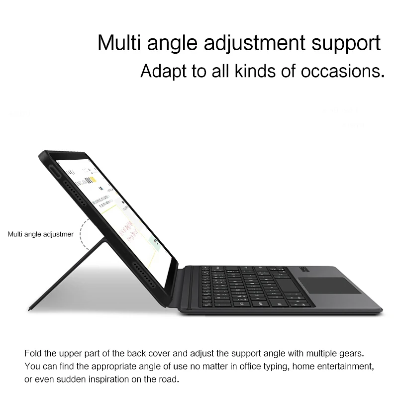 Capa de Teclado sem Fio para Lenovo Xiaoxin Pad Pro Tablet Cover Francês Hebraico Espanhol Coreano Português Tb371fc 127 in 2023 - Imagem 2