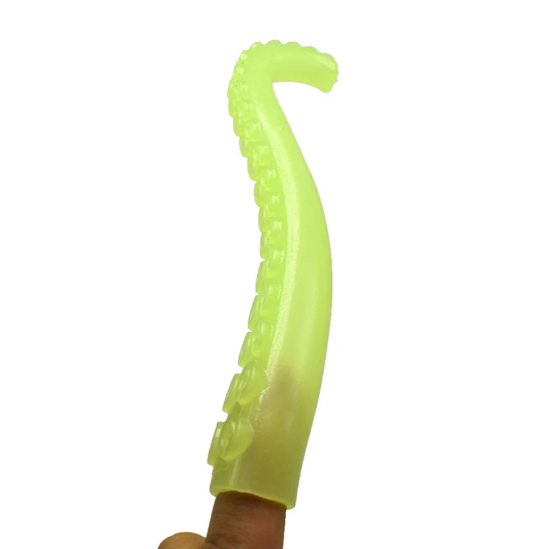 6Pcs/bag Halloween Funny Glowing Octopus Tentacles Finger Cot Toys Children's Pranks Toys Birthday Party Favors Fun Holiday Gift