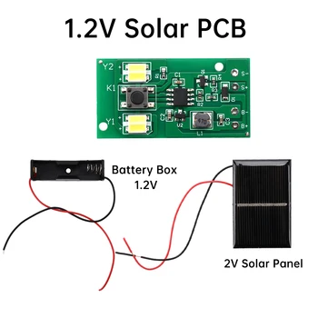 Solar Lamp Circuit Control Board Solar Controller Charging Street Light Switch Circuit Board 8 Lighting Modes for Outdoor Garden 1