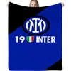 Picnic Throw Blanket Luxury Blankets Inter Milan FC Logo Warm Blankets for Cold Fluffy Plaid Interior for Home Cobija Sofa Knee 4