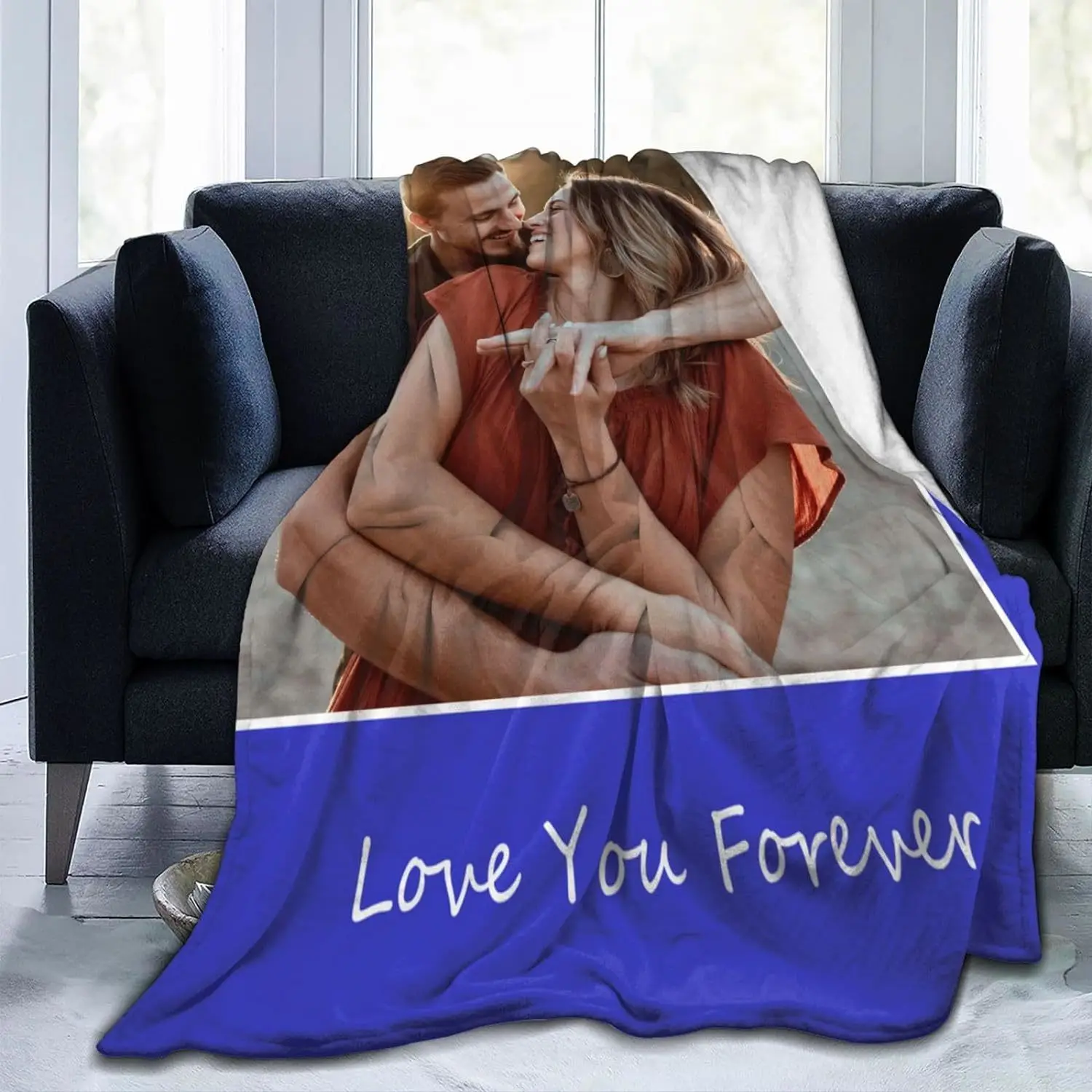 Фланелевое Одеяло с текстом и фотографиями, 1 фото