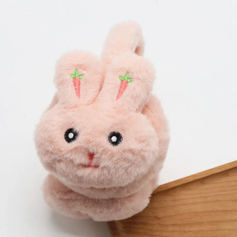 Cartoon Rabbit Winter Warm Earmuffs for Children Girls Plush Thick Soft Ear Cover Ear Protection Warmth Muffs for Women Kids