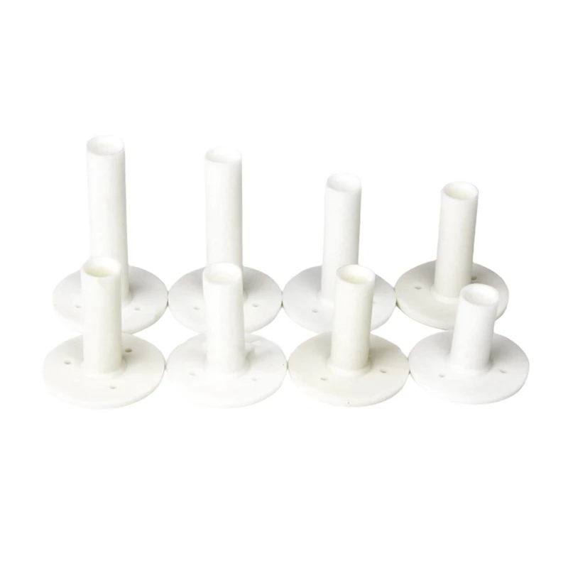 

White Golf Nail Golf Plastic Ball Holder Beef Tendon Ball Tee Ball Holder Soft Tee 8 Sizes