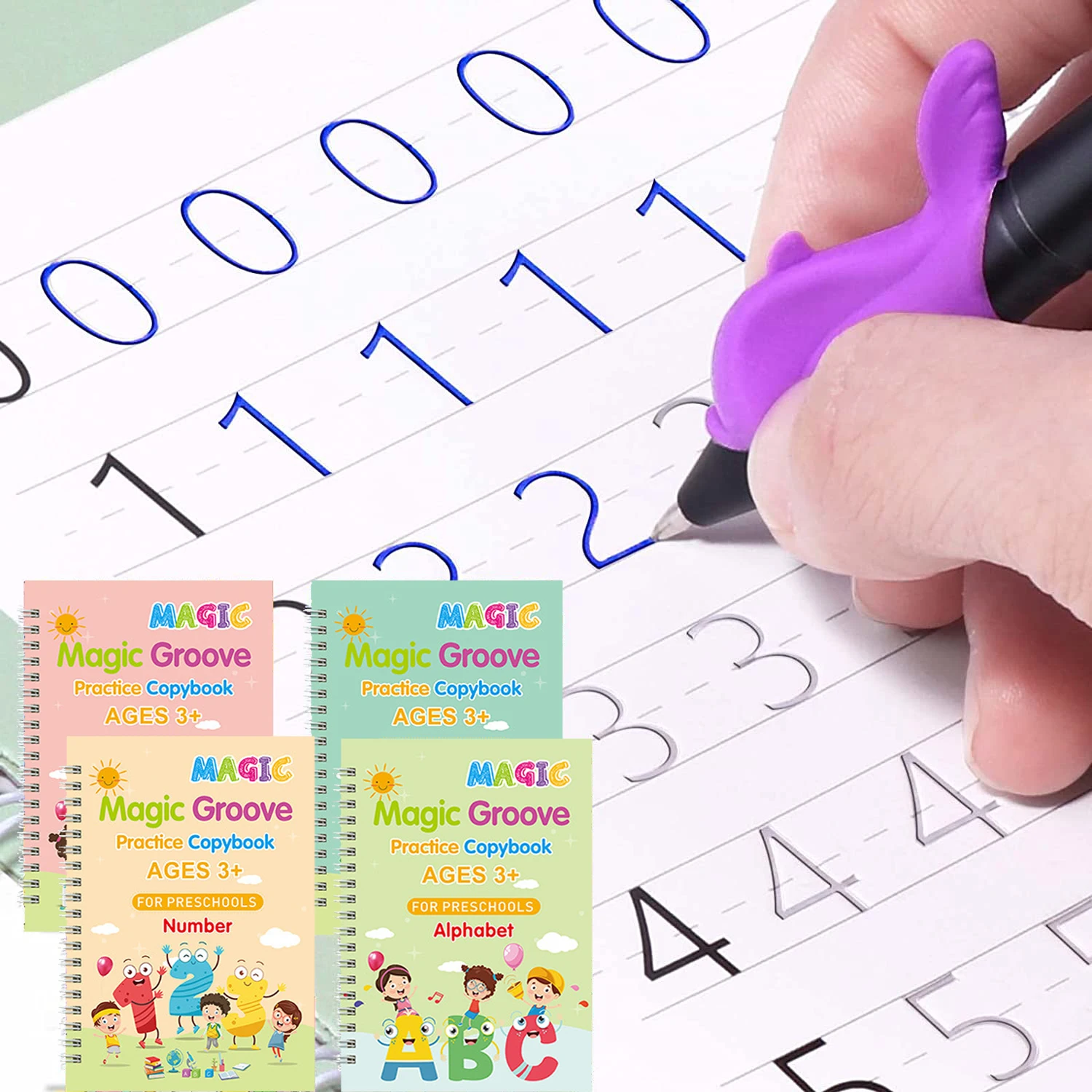 

Reusable Handwriting Workbooks Preschools Grooves Magic Practice Copybooks Template Design Aid The Print Writing for Kids