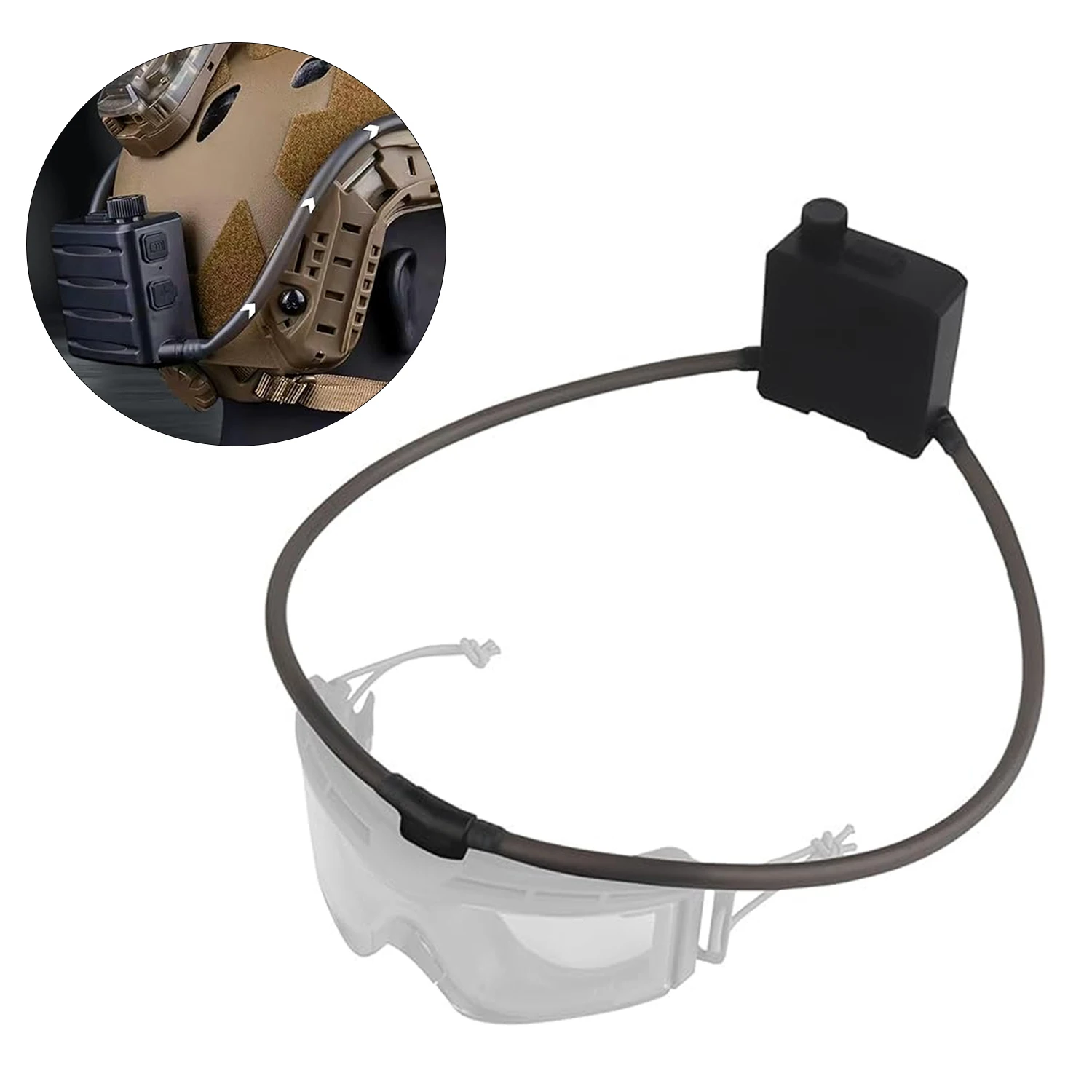 New Upgrade Tactical Goggles Defogger Defogging Fan Anti-fog Kit for Airsoft Shooting Mountaineering Protection Glasses Ski Mask