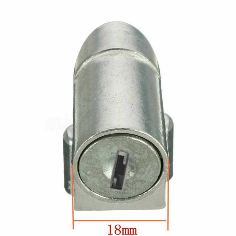 Battery Safety Pack Box Lock 1pc W/2 Key Ignition Lock Metal For Motorcycle Electric EBike Scooter 70g
