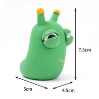 Green Worm Eye Popping Squeeze Fidget Toys 2
