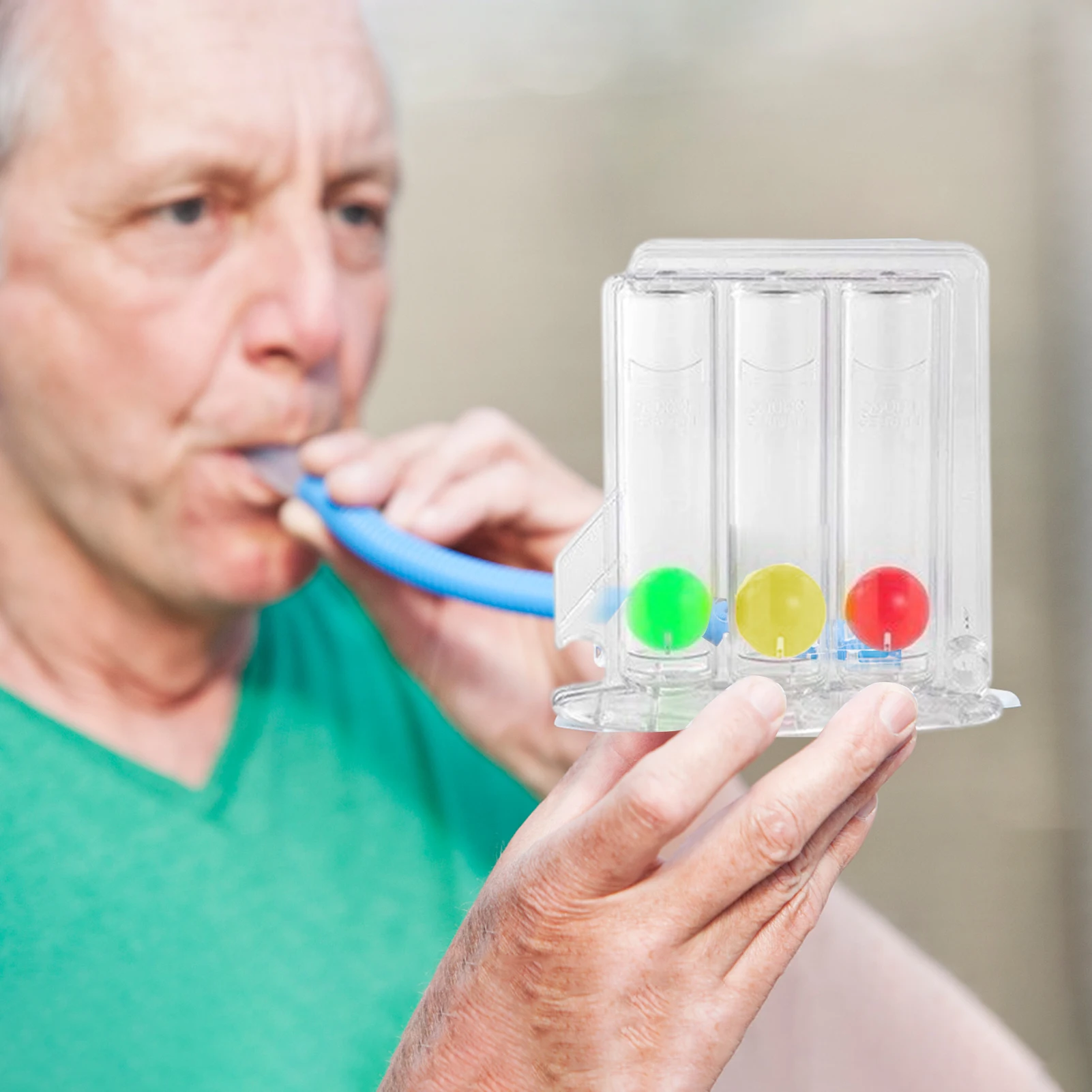 3 Balls Breathing Trainer Breathing Trainer For Lungs Lung Function Exercise Rehabilitation Device Breath Tool For Athletes