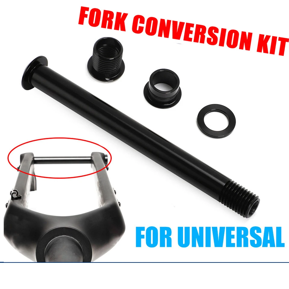 For Niner GT Whisky Kona Jamis Norco Felt Rose Viner Front Axle Fork Conversion Kit 15-12mm For Converting the Axle on Bike