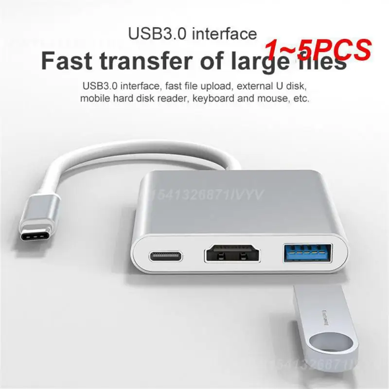 Adattatore Usb 3.0 Da 1 ~ 5 Pezzi Splitter Usb A Ricarica Rapida Pd Per Docking Station Splitter Compatibile Con Macbook Dell Da Usb C A Hdmi