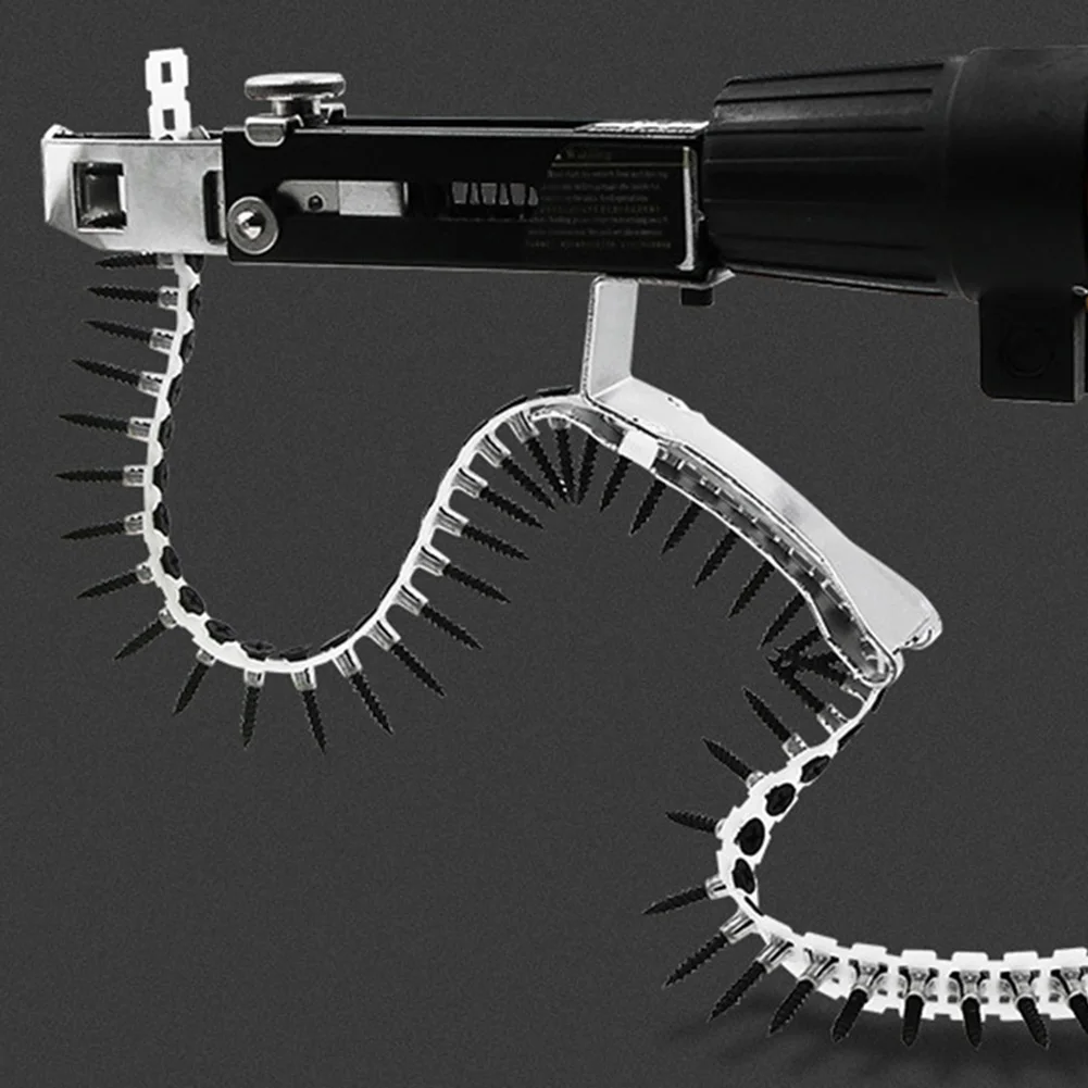 Винтовая цепь для ногтей с 50 шт. винтами для цепного пистолета для ногтей Запчасти для деревообрабатывающего электроинструмента насадка для дрели