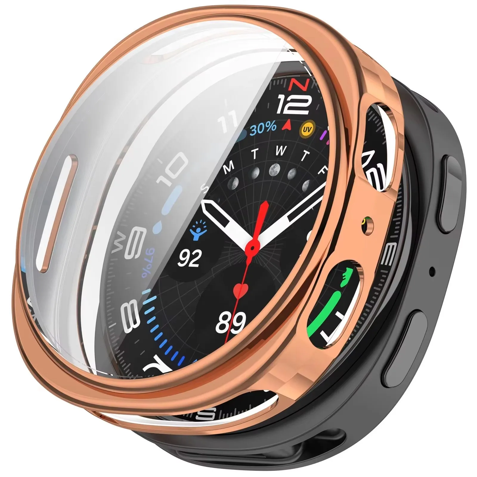 Premium Soft TPU All-Around Protective Watch Case with Screen Protector, 40mm/44mm