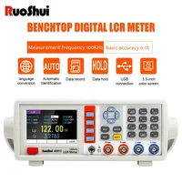 RUOSHUI 4091C Digital Bench Top LCR Meter 10Hz-100KHz Bandwidth Frequency Adjustable 10~2000 Mv Capacitor Tester Ultracapacitor 2