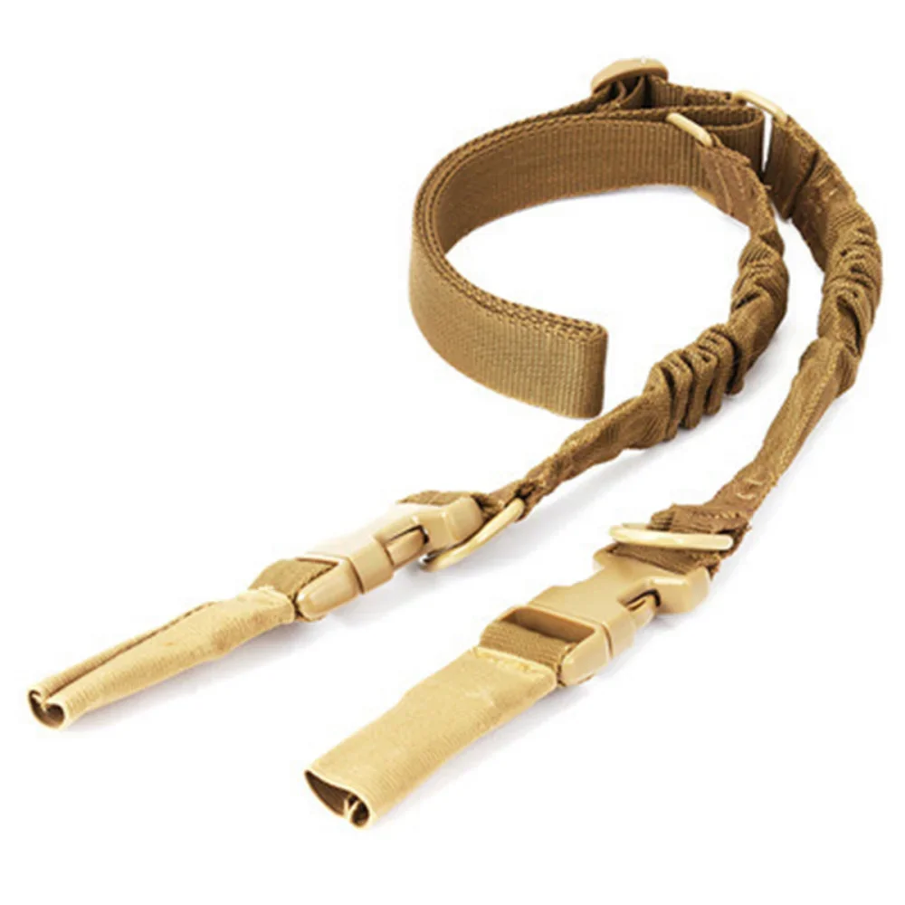 Shot Gun Belt Hunting Accessories Tactical Gear Tactical Double Point Gun Sling Shoulder Strap Rifle Rope Belt with Metal Buckle