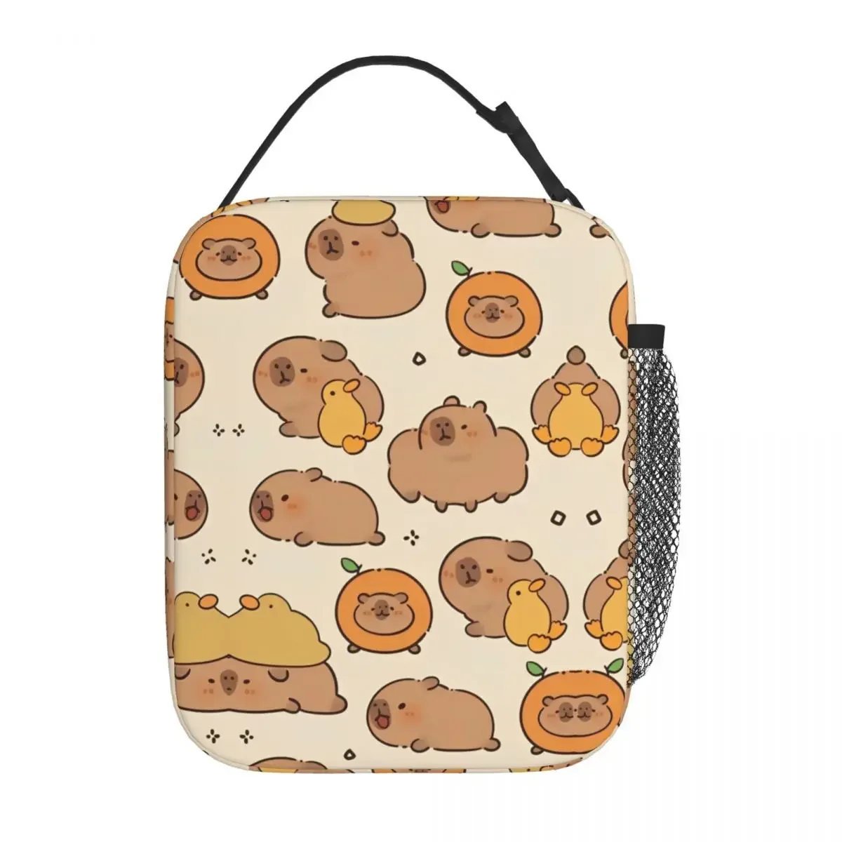 Capybara Cute Lunch Bag Office Lunch Box For Child Cute Designer Tote Food Bags Oxford Insulated Cooler Bag 2