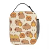Capybara Cute Lunch Bag Office Lunch Box For Child Cute Designer Tote Food Bags Oxford Insulated Cooler Bag 2