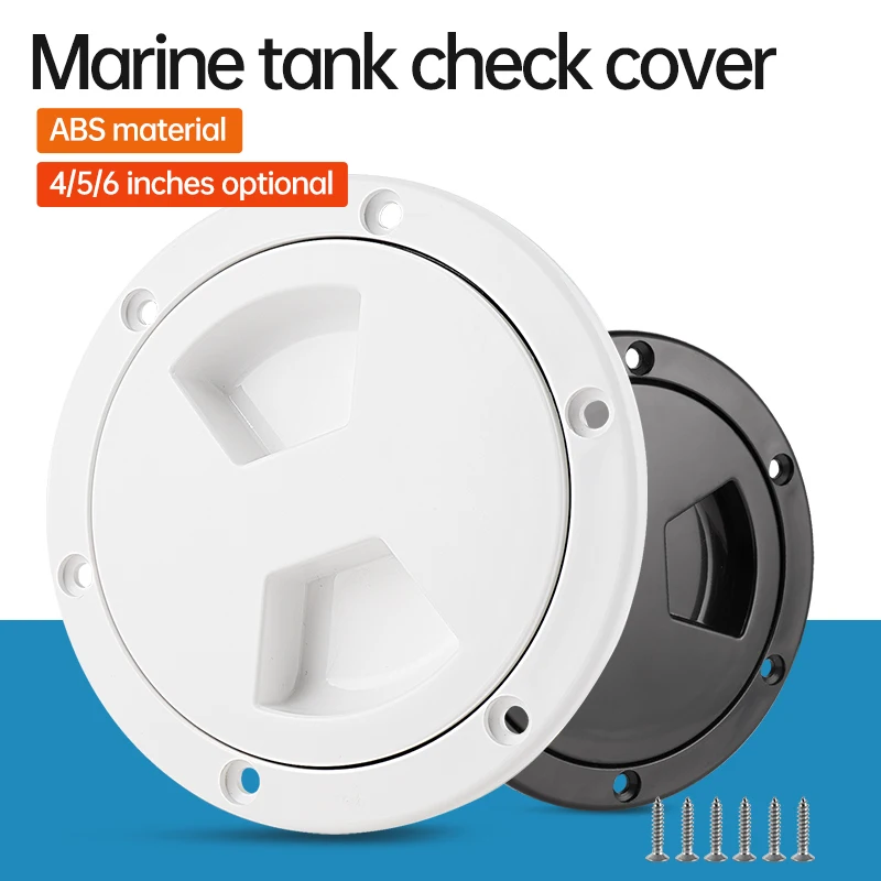 Marine Round Deck Plate Anti-Slip Inspection Hatch Transparent ABS Plastic 4/5/6 Inch Yacht Accessories