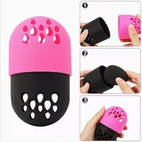 1PC Soft Silicone Sponge Storage Box Egg Stand Powder Puff Drying Holder Mildew Proof Cosmetic Puff Beauty Case Makeup Accessory 1