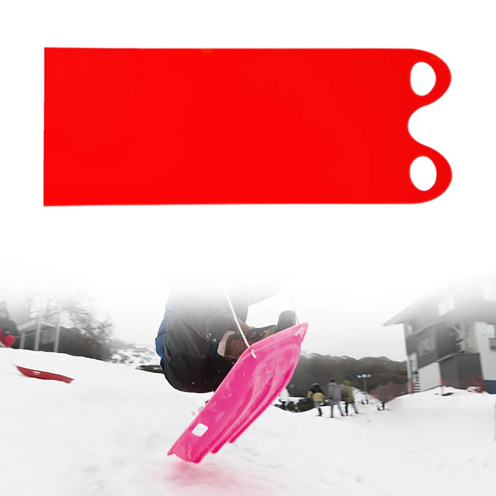 Snow Sled Flying Carpet Snow Board Mat, Skiing Accessories Lightweight Outdoor Fun Sleigh Snowboard Sled Skiing Board