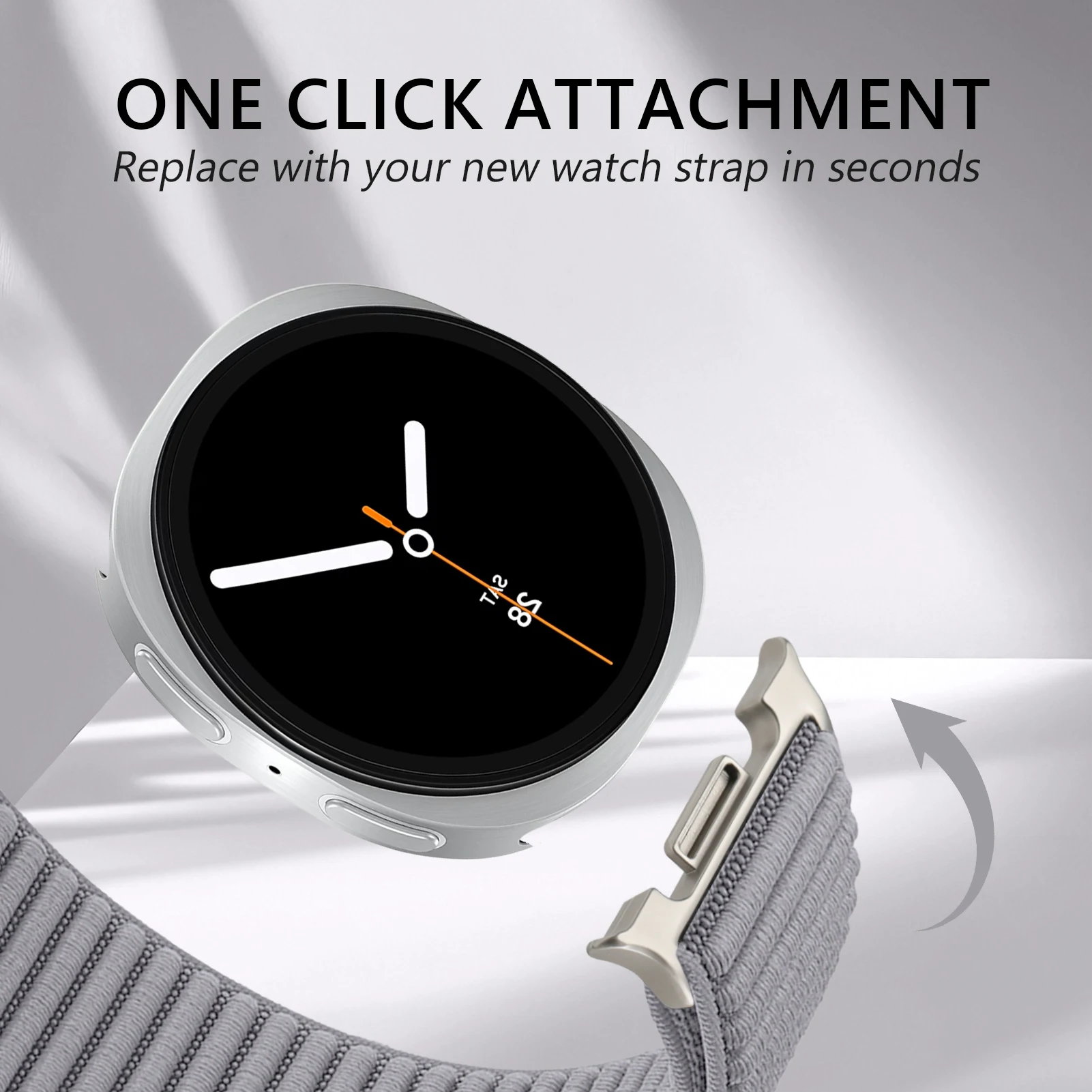 Enhanced Nylon Sport Strap for Smartwatches - Durable Watchband Bracelet Accessory
