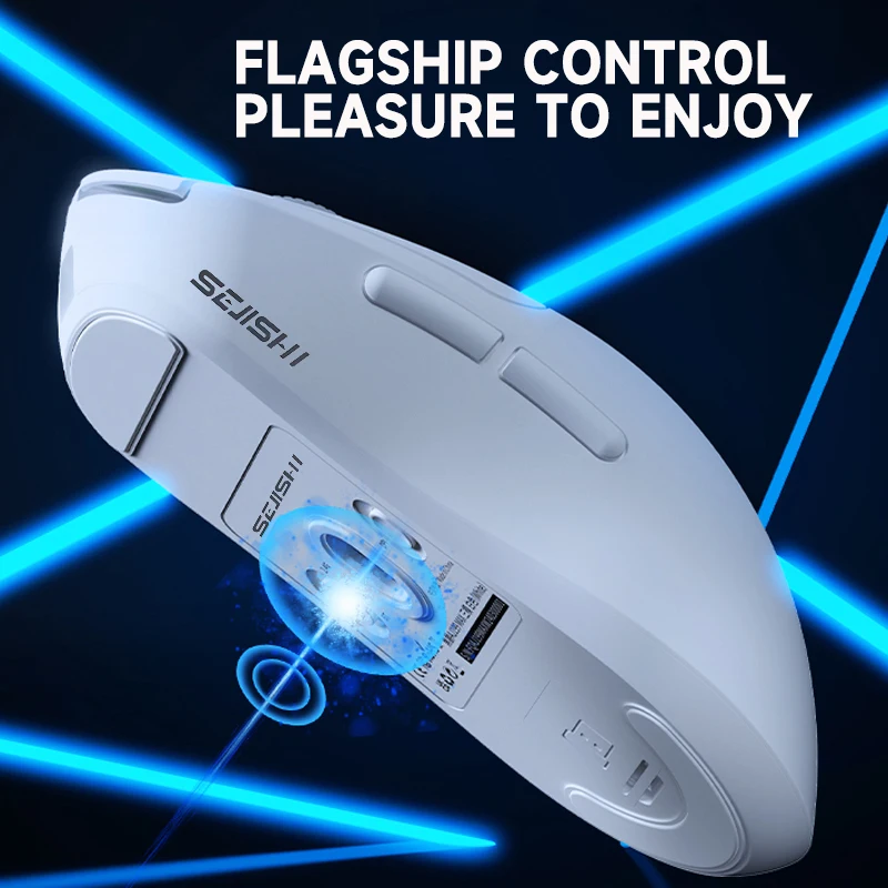 SEJISHI AJ199 MAX 26000dpi PAW 3395 2.4Ghz BT5.2 Wireless Mouse 3-Mode Optical Micewith USB Receiver Gamer 6 ButtonsMouse For PC