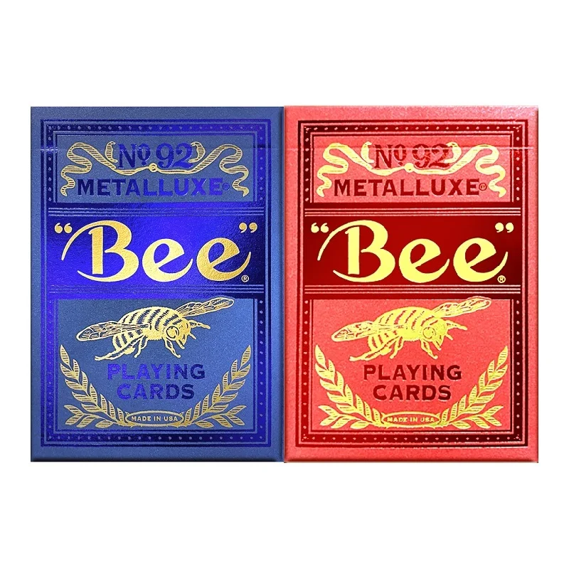 Bee Metalluxe Playing Cards USPCC Deck Card Games Magic Tricks Props for Magician