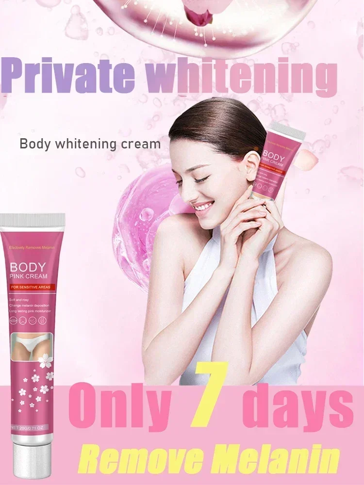 Skin Whitening Cream Private Parts Underarm Bleaching Serum Whiten Butt Knee Brighten Inner Thigh Arm Body Remove Dark Melanin