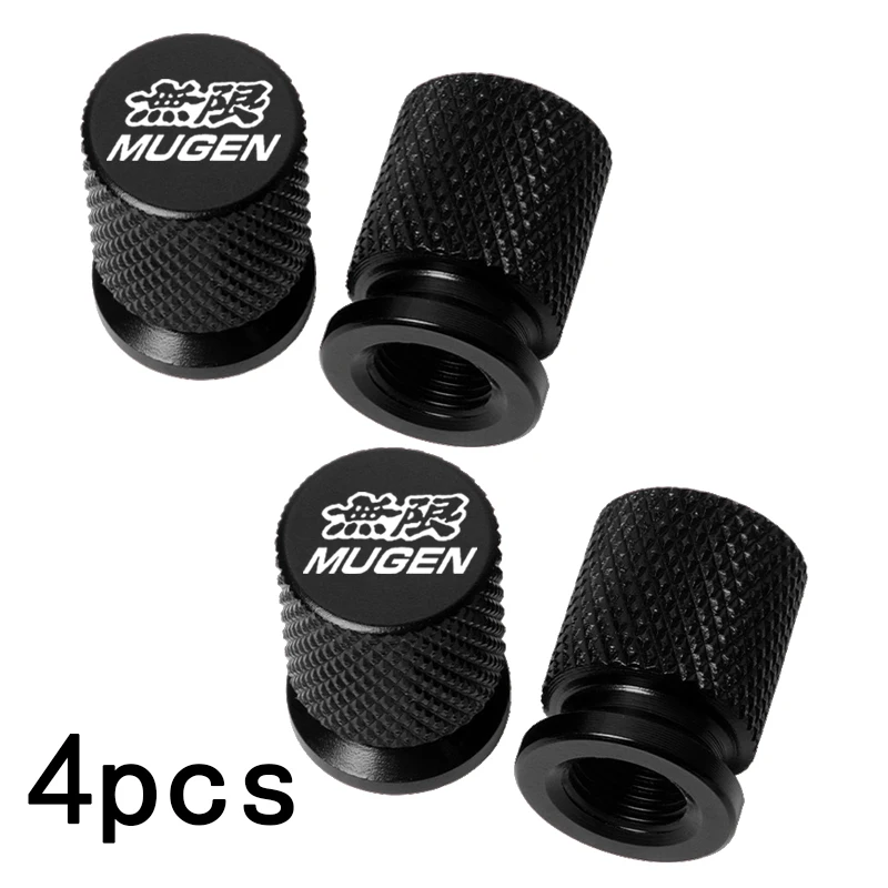 Set of 4 Waterproof Car Tire Valve Caps with Airdust Protection