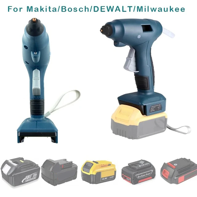 60W 11mm Electric Cordless Hot Melt Glue Gun for Makita/For Bosch/For  Dewalt/For Milwaukee 18V 20V Li-ion Battery - AliExpress