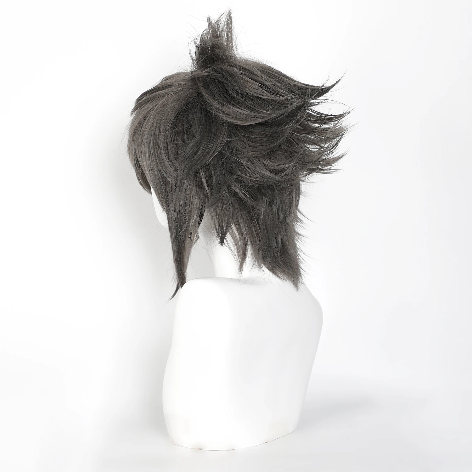 Final Fantasy XV-Inspired Noctis Lucis Caelum Black Synthetic Wig with Bangs for Cosplay Events