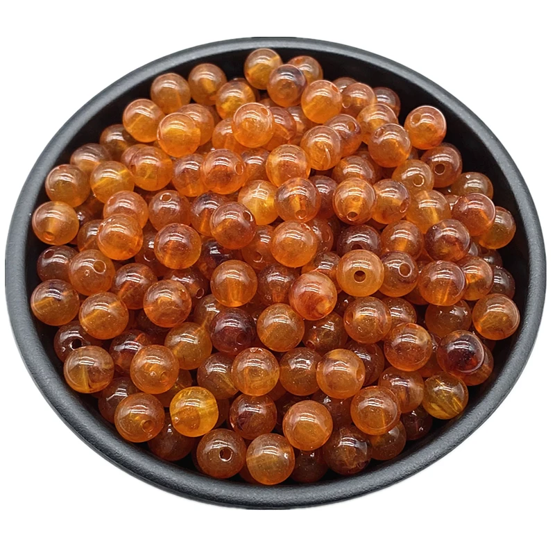 Colorful Acrylic Round Beads for Jewelry Making and DIY Accessories