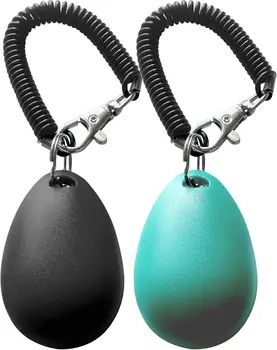 Pet Training Clicker with Wrist Strap - Dog Training Clickers (New Black + Blue) 3