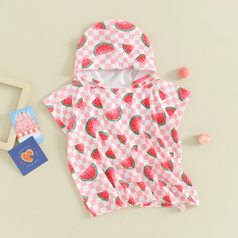 

Infant Hooded Beach Towels for Baby Girl Swimsuit Cover up Summer Beach Bath Poncho Towel Cloak