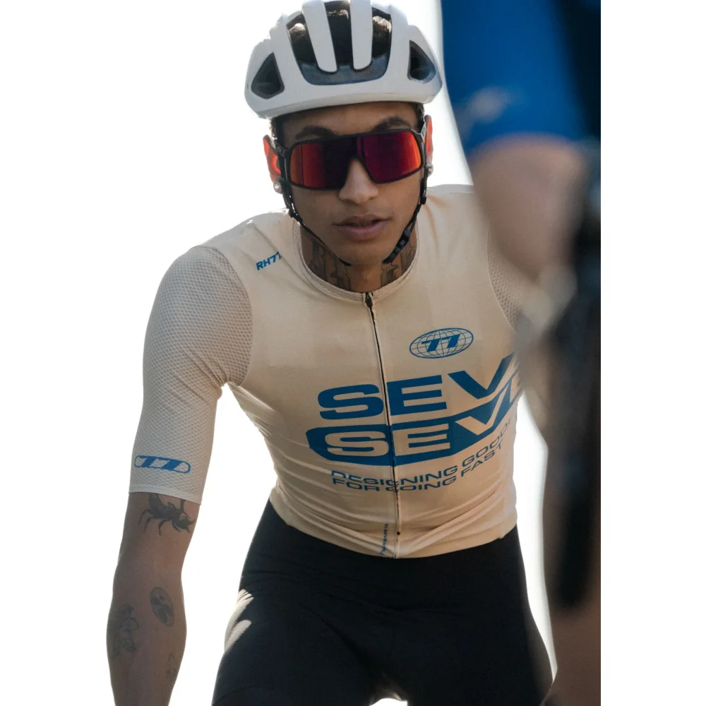 RH77 Cycling Mens Short Sleeve Breathable Jerseys Ropa Ciclismo Maillot Hombre Camisa De Time Cycliste Road Bike Quick Dry Shirt