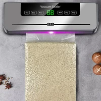 Scelleuse sous vide électrique pour aliments secs/humides, emballage scellé, joint de stockage des aliments de cuisine, couteau de coupe intégré 4