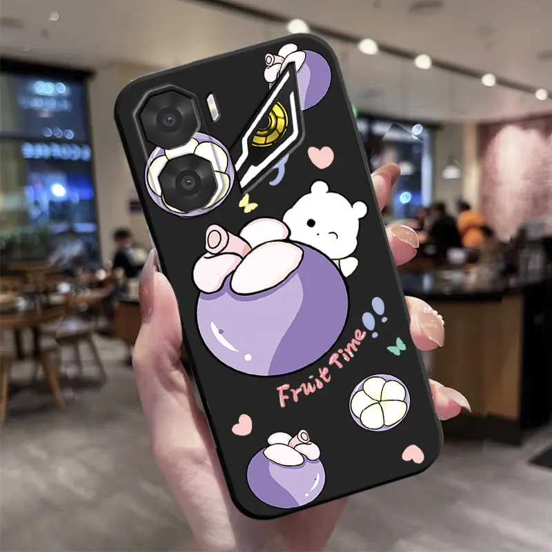 Butterfly Flower Print Shockproof Silicone Phone Case
