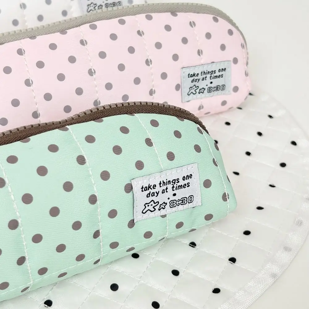 Astuccio portapenne con stampa a pois INS con cinturino da polso, astuccio portatile per matite, organizer per cancelleria di grande capacità, regalo - immagine 5