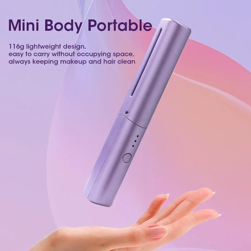 Thermostatic Hair Straightening Comb Charging Portable for Curly Hair