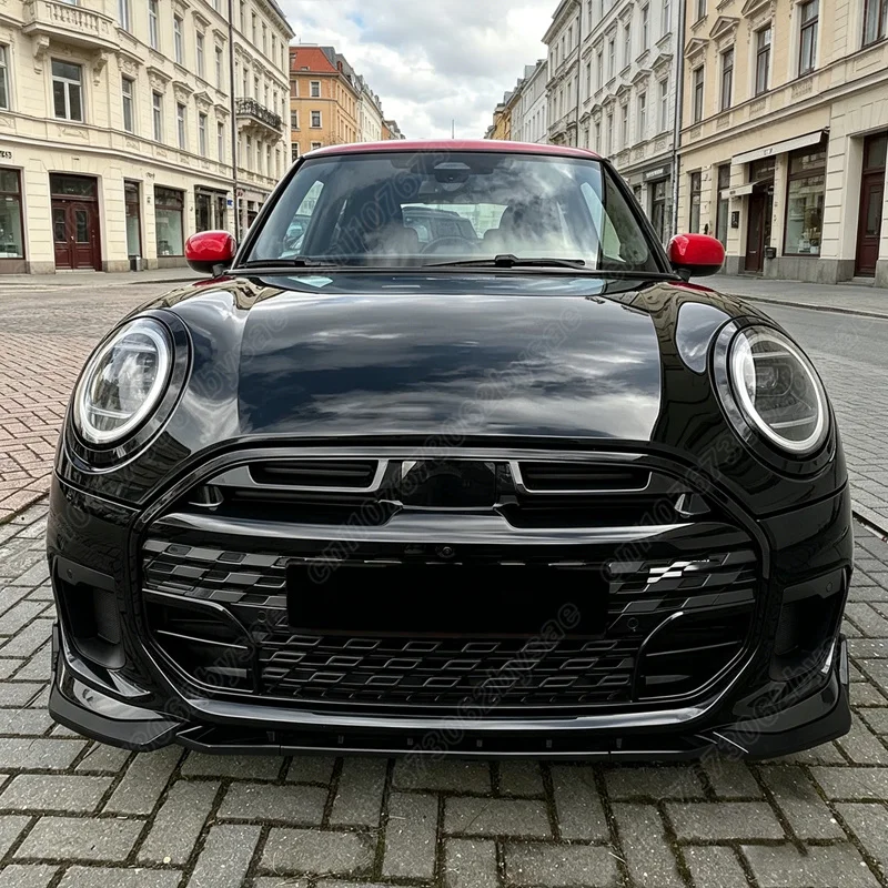BMW 미니 쿠퍼 JCW F65 F66 F67 2024 2025 프론트 범퍼 립 로워 턱 스포일러 프론트 에이프런 스플리터 자동차 장식 부품
