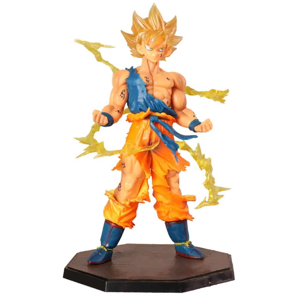 

Hot Dragon Ball Son Goku Super Saiyan Anime Figure 17cm Goku DBZ Action Figure Model Gifts Collectible Doll Kids Birthday Gift