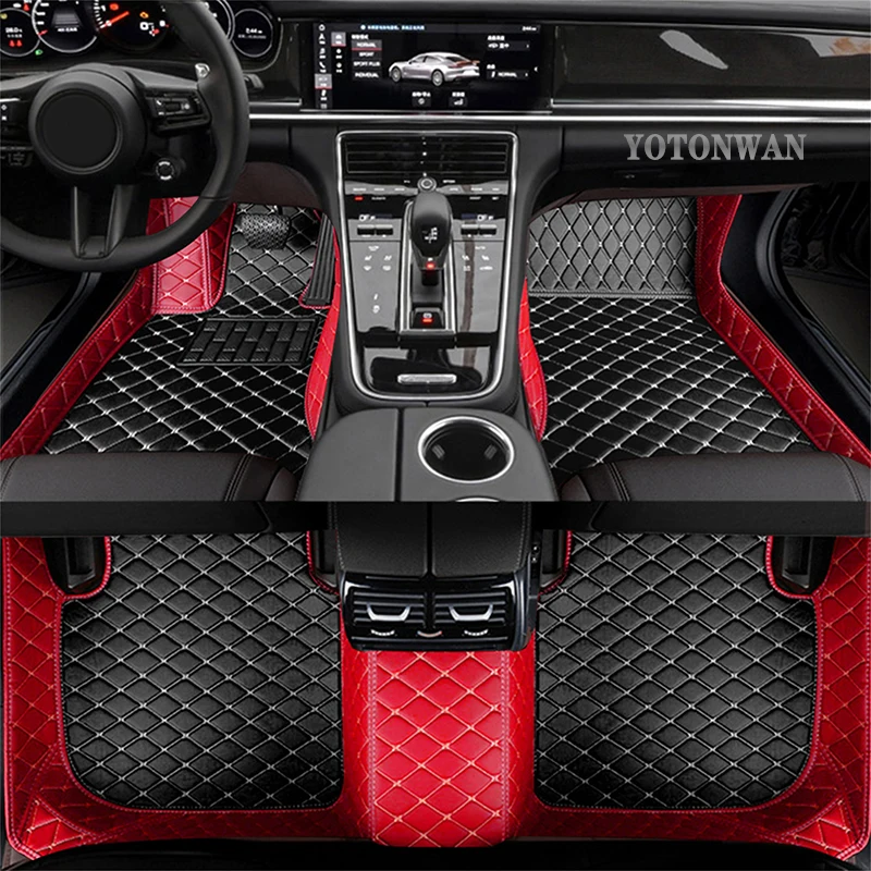 YOTONWAN Leather Car Floor Mat 100％ For Seat Arona Leon Ateca Tarraco