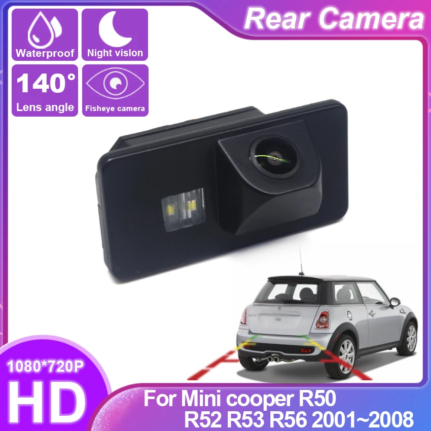 Car Reverse Rear View Camera Parking Back Up Accessories CAM Night Vision Waterproof For Mini cooper R50 R52 R53 R56 2001~2008