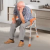 Foldable Shower Seat Shower Stool for Seniors Folding Bath Chair Heavy Duty Shower Chair with Armrests and Backrest for Hygiene 5