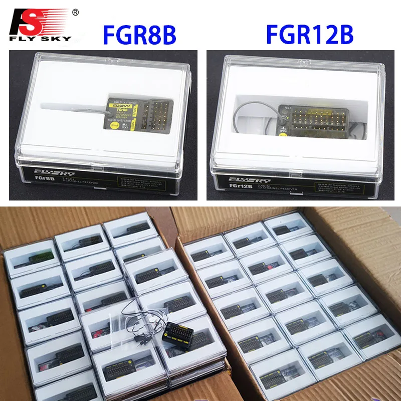 Радиочастотные модули FlySky fgr8b/fgr12b, приемник PWM / ppm / i-bus для радиоуправляемых лодок AFHDS3, 2,4 ГГц, 8 каналов/12 каналов, PL18/ NB4 / FRM302